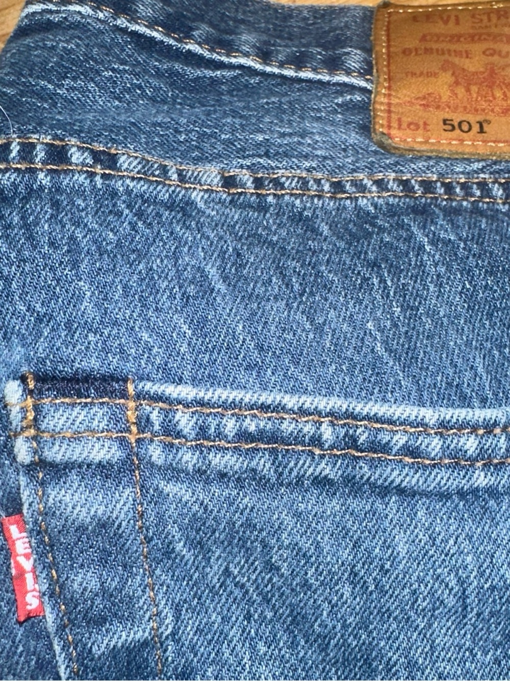 Levi’s 501 Big E Levi Vintage Collection LVC Leather Patch 33x30 Button Fly Jean